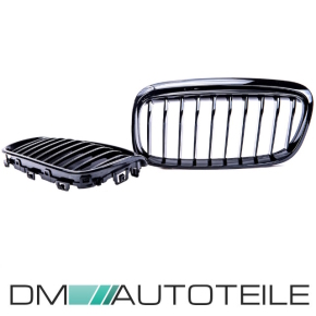 Set Sport Performance Kühlergrill Einzelsteg Schwarz glanz BMW 2er F45 Active Tourer Baujahr 2014-2018
