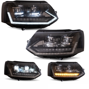 RHD Voll LED Facelift Scheinwerfer Set Klarglas Schwarz...