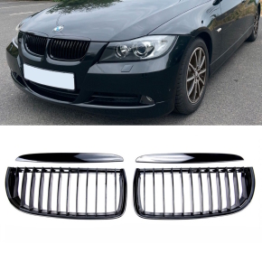 LED Seitenblinker Blinker Black Smoke Design passend für BMW 3er E91 2005-2013  E-Prüfzeichen