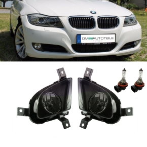Fog Lights Set Smoke suitable for BMW 3 E90 Sedan E91...