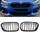 Front Grille Set Dual Slat Black Gloss fits on BMW 1-Series F20 F21 LCI up 2015