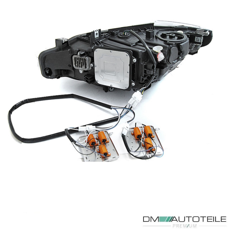 Set Klarglas Schwarz Umrüstkit VOLL LED Scheinwerfer passt für BMW 3er F30  F31 ab 11-15 mit Halogen H7/H1