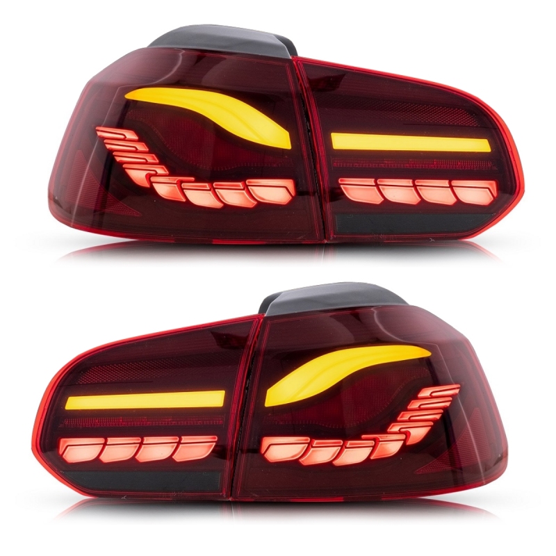 OLED Rückleuchten 08-13 dynamische Blinker Laufblinker Rot passt für VW  Golf 6 VI