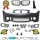 Evo Sport Front Bumper +Grille + Fogs Yellow fits on BMW 1 E81 E82 E87 E88 w/o M