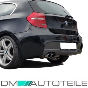 Sport Rear Diffusor Black fits on BMW 1-Series E81 E87 04-13 M-Sport Bumpers
