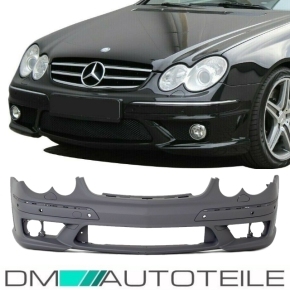 Mercedes CLK A209 C209 Front Bumper for park assist + headlamp washer ABS 02-10 + accessories for CLK 63 AMG