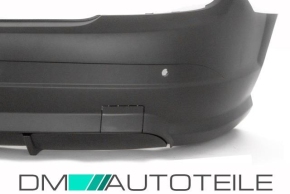 Mercedes W204 rear Bumper for park assist black + accessories for C63 AMG