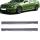 Set of Sport Side Skirts Mercedes W204 S204 2007-2014 ABS + accessories for C63 AMG