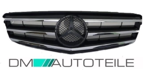 Mercedes W204 Front Grille without emblem in chrome black 07-11