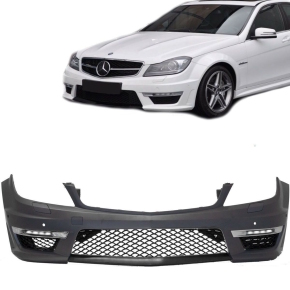 Mercedes W204 C204 Front Bumper Facelift + daytime running lights + accessories for C63 AMG