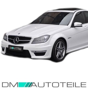 Mercedes W204 C204 Front Bumper Facelift + daytime running lights + accessories for C63 AMG