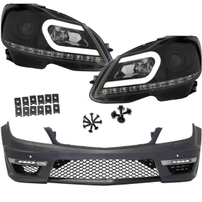 Mercedes C-Klasse W204 S204 Stoßstange 3D LED...