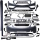 Stoßstange Sport Bodykit für PDC passt für Mercedes C-Klasse W205 nicht AMG C63 ab 2014