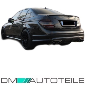 Sport Stoßstange Hinten für PDC+Diffusor +Zubehör für Mercedes W204 C204 nicht Original C63 AMG 07-15