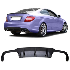 Mercedes W204 rear Bumper for park assist black + accessories for C63 AMG