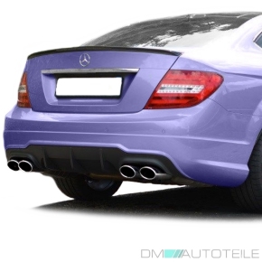 Mercedes W204 C204 Diffuser rear Bumper matt black + accessories for C63 AMG 11-15