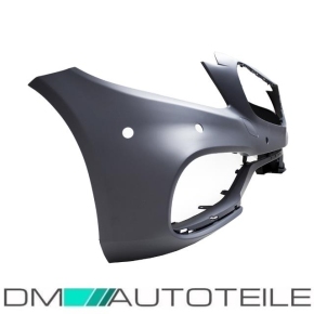 Front Bumper +Spoiler Black fits Mercedes W205 C205 S205 14-18 Facelift Design w/o  C63 AMG 
