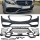 Front Bumper +Spoiler Black fits Mercedes W205 C205 S205 14-18 Facelift Design w/o  C63 AMG 