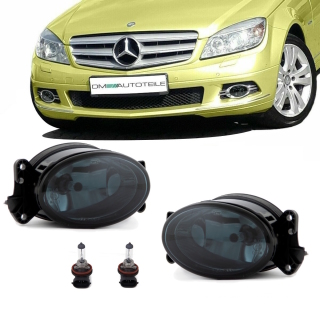 Set Nebelscheinwerfer Smoke Schwarz H11 Fassung passend für W204 W164 W163 W211