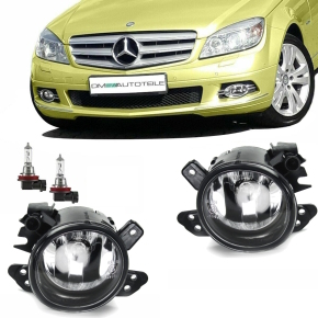 Set Fog Lights Clear Cristall +H11 fits for W204 W164 W163 W211