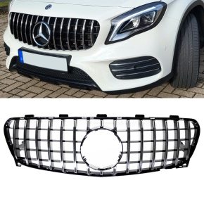 Kühlergrill Chrom Schwarz passt für Mercedes...