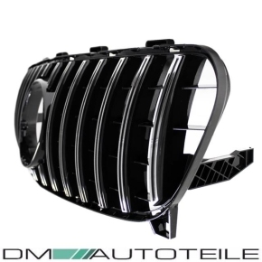 Kidney Front Grille Black Chrome fits GLA X156 Facelift up 2017 also Panamericana GT 