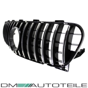 Kidney Front Grille Black Chrome fits GLA X156 Facelift up 2017 also Panamericana GT 