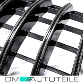 Front Grille Chrome Black fits on Mercedes GLE Coupe C292 without AMG GT 2015>