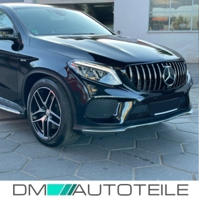 Sport Front Grille Chrome Black fits on Mercedes GLE Coupe C292 without AMG GT up 2015>
