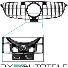 Grille Black Chrome fits on Mercedes GLE (ML) W166 up 2015 to Sport-Panamericana GT 