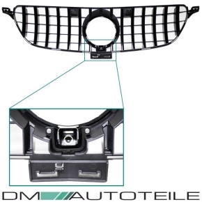 Grille Black Chrome fits on Mercedes GLE (ML) W166 up 2015 to Sport-Panamericana GT 