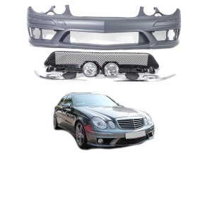 Mercedes E-Klasse W211 S211 Kühlergrill Grill Chrom Schwarz Avantgarde Bj  02-06