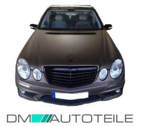 Mercedes W211 Front Bumper Front fog lights for headlamp washer + accessories for E63 AMG Facelift
