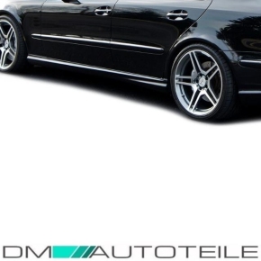 Mercedes E-Class W211 S211 2002-2009 Side Skirtss + accessories for E55 E63 AMG