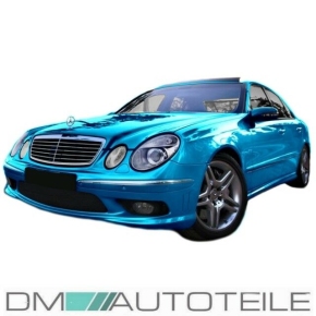 Mercedes W211 02-06 Stoßstange Vo. + Hi. ABS Kiemen Bodykit +Zubehör für E55 AMG