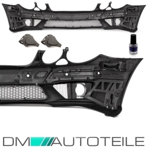 Mercedes W211 S211 Front Bumper Facelift + air vents + accessories for E63 AMG 06-09