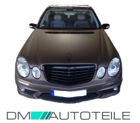 Mercedes W211 S211 Front Bumper Facelift + air vents + accessories for E63 AMG 06-09