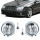 Set Fog Lights Chrome Clear + H7 Bulbs fits on Mercedes AMG Sport W211 S211 W204 S204 C209 A209