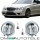 Set Fog Lights Chrome Clear + H7 Bulbs fits on Mercedes AMG Sport W211 S211 W204 S204 C209 A209
