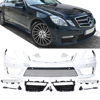Mercedes E-Klasse W212 S212 Stoßstange vorne 09-13 PP+ Tagfahrlicht + Zubehör für E63 AMG