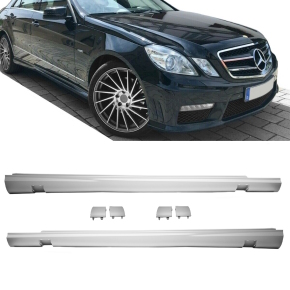 Set Side Skirts Sport primed +Accessoires fits Mercedes...