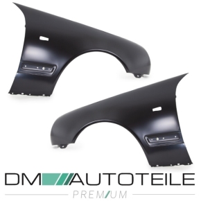 Set Kotflügel Mercedes W210 S210 Kotflügel rechts & links 95-99 + Blinkloch Stahl